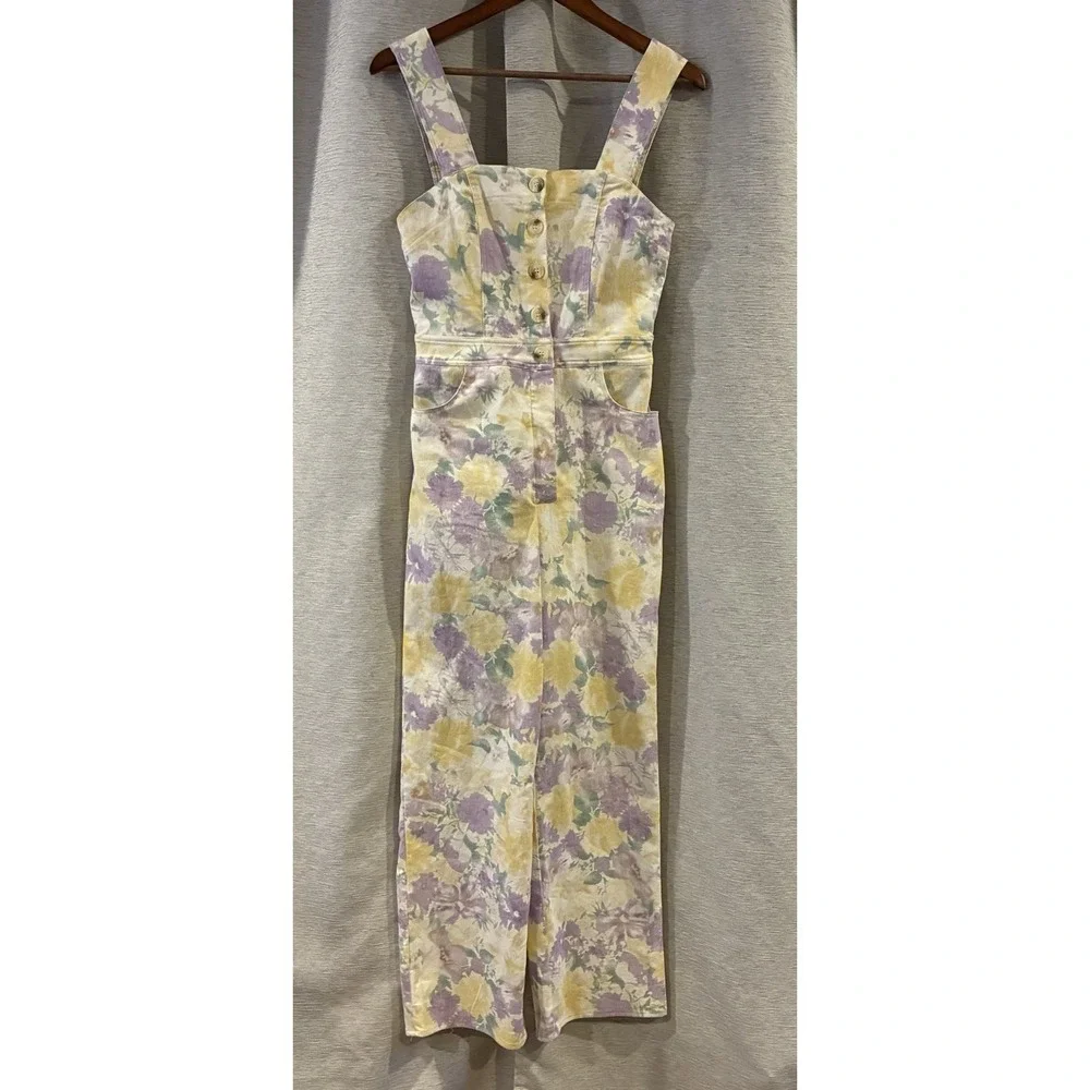 Baevely Floral Multicolor Jumpsuit Size Small‎